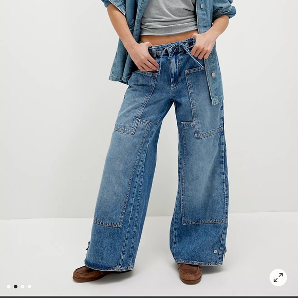 CRVY Outlaw Wide-Leg Jeans